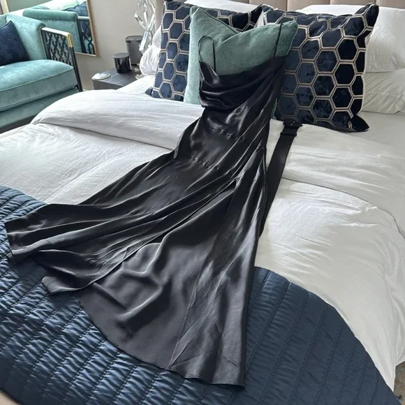 Nicholas Lark Asymmetrical Cowl Neck Midi Dress - Picture 6 of 9